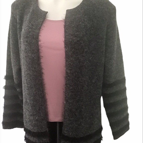 Avalin fluffy fuzzy open front cardigan - Picture 9 of 13